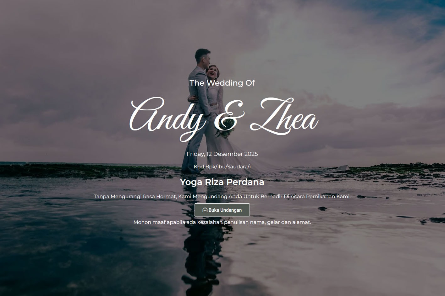 contoh undangan pernikahan online
