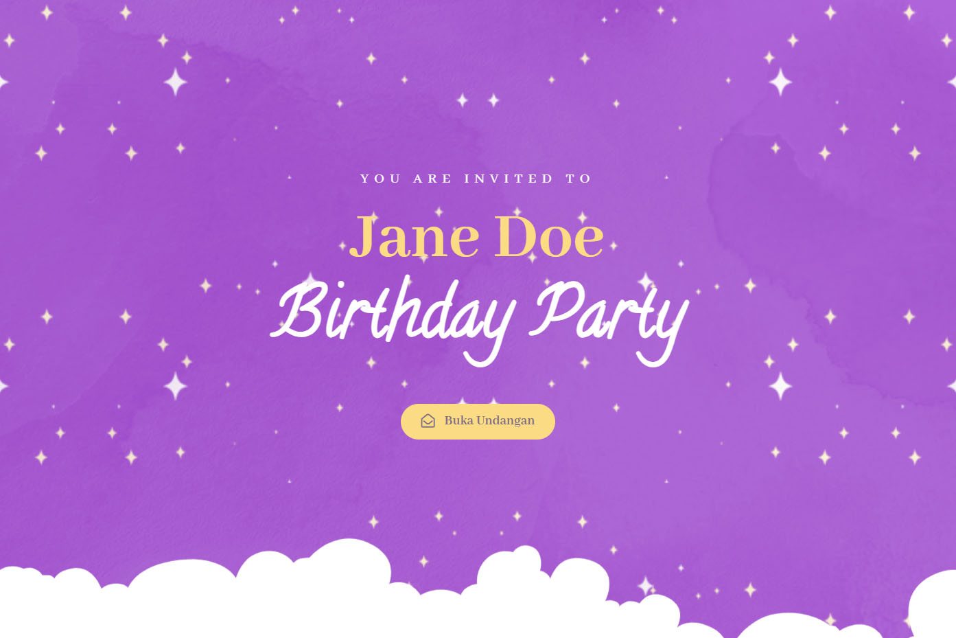 kartu undangan ulang tahun