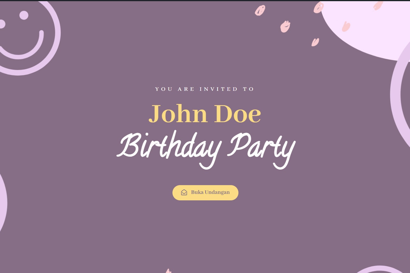 undangan ulang tahun